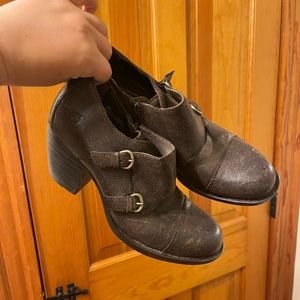 Born Leather Heeled Boots